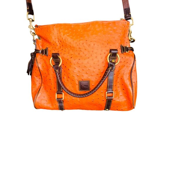 Dooney & Bourke Orange Satchel - Picture 5 of 10